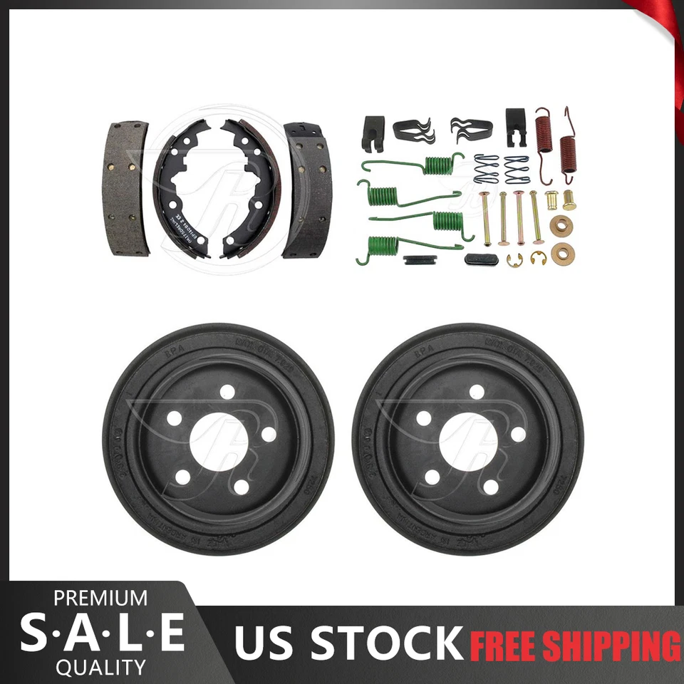 Kit de herrajes de tambores de freno y zapatas de freno trasero para Pontiac Sunfire 2001-2002 Foto 1 de 4