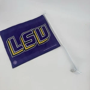 LSU Flag Tigers NCAA Louisiana St State University Car Auto Truck Window Flag - Picture 1 of 4
