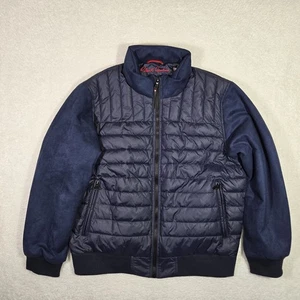 $ 298 Robert Graham Herren gesteppte Bomberjacke marineblau wasserabweisend Herren XL - Bild 1 von 7