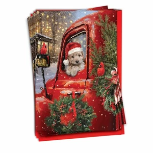 The Best Card Company 12 Christmas Greeting Cards Boxed Set with 5 x 7 Inch E... - Picture 1 of 8