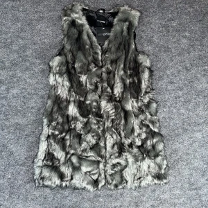 Asos Petite Damenweste mit Kunstfell Größe 4 neu mit Etikett grau Weste Y2K Mobwife - Bild 1 von 6