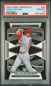 👑� Panini Chronicles Obsidian 40 Shohei Ohtani 2020 💎 PSA 10 📈 Dodgers MVP/CY - Imagen 1 de 3