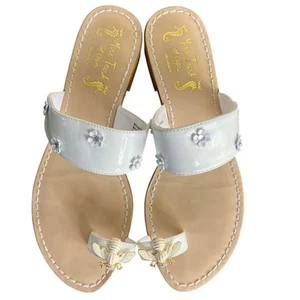 MissTrish of Capri-Sandale Damengröße 8 weiß Lackmetall Blume & Hummel - Bild 1 von 12