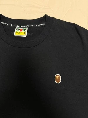 A Bathing Ape BAPE Black Logo T-Shirt S Near Mint Condition - Image 1 of 3