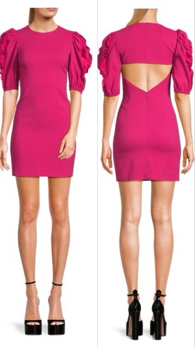 Abito rosso Valentino fucsia taglia US6 IT42 AUTENTICO NUOVO CON ETICHETTE