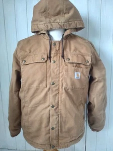 Carhartt Sherpa Lined Utility Jacket Brown Workwear Size Medium 1103826-BRN - Picture 1 of 9