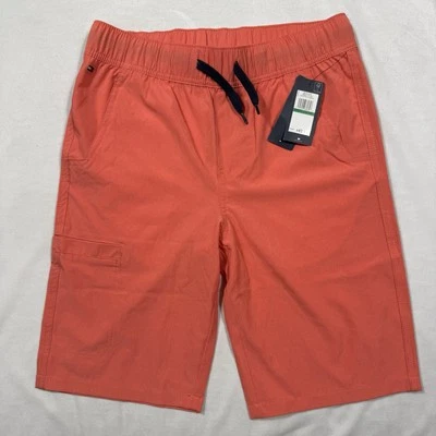 Tommy Hilfiger Boys 8-20 Quick Dry Shorts Salmon Orange Sz L (16/18) TBSFC - Image 1 of 4