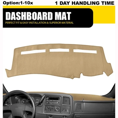 Cubierta de tablero para Chevrolet Tahoe GMC Yukon 2000-06 cubierta de tablero alfombrilla beige Foto 1 de 4