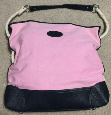 Vineyard Vines Canvas tote bag, Pink And Navy - Image 1 of 4
