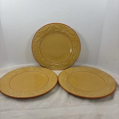 "3 platos de cena PFALTZGRAFF VILLA DELLA LUNA 11"" BORDE EN RELIEVE" Foto 1 de 4