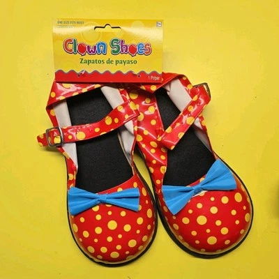 NEW Clown Shoes Costumes Accessories One Size Halloween Dress Up Cosplay - Image 1 of 2