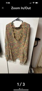 Haptics 3xl sweater with fray - Picture 1 of 3