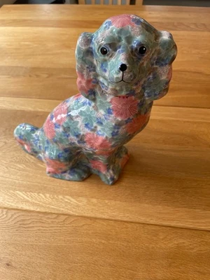 Park Rose  Bridlington Multi Coloured large Spaniel Figurine. - Image 1 of 4