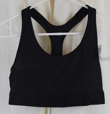 Hanes Women's Sport Compression Racerback Sports Bra Black Size Medium - Image 1 of 3