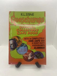 Vintage RL STINE GOOSEBUMPS Official Collectors Caps Book Goosebumps Trivia 1995 - Picture 1 of 5