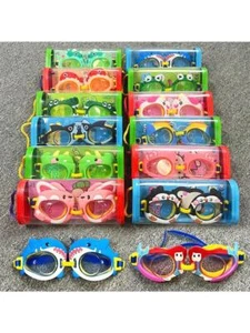 Kids Anti Fog Swimming Goggles Pool Swim Adjustable Glasses Children Boys Girls - Picture 1 of 23