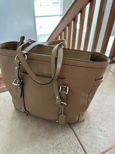 Coach Hangbag Light Brown Used Good Cond. - Picture 1 of 18