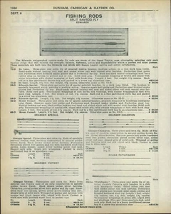 1939 PAPER AD Edwards Split Bamboo Fly Fishing Rod Deluxe 3 Piece Granger - Picture 1 of 1