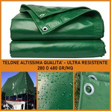 TELO TELONE OCCHIELLATO IMPERMEABILE IN PVC CON OCCHIELLI ULTRA RESISTENTE