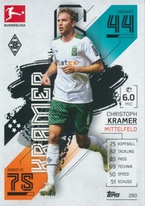 2021-22 Topps Match Attax #280 CHRISTOPH KRAMER - Borussia Mönchengladbach