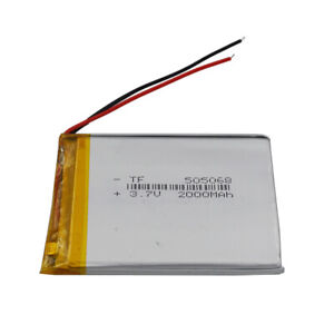 Batterie Li rechargeable 3,7 V 2000 mAh 505068 pour appareil photo tablette PC GPS