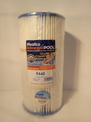 Pleatco PA40 Cartridge, 40sqft, 3ot, 3ob, 7, 14-116L, 4oz - Image 1 of 3