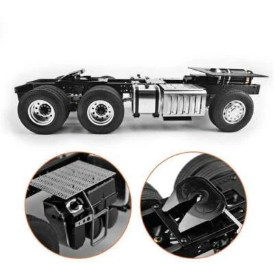 DIY LESU 3363 6*4 Metal Chassis for Tamiya 56348 1/14 RC Tractor Truck 540 Motor - Image 1 of 4