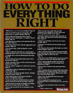 HOW TO DO EVERYTHING RIGHT - Bottom Line Books VOLS. 1 & 2! LOT OF 2 BOOKS! - Picture 1 of 4