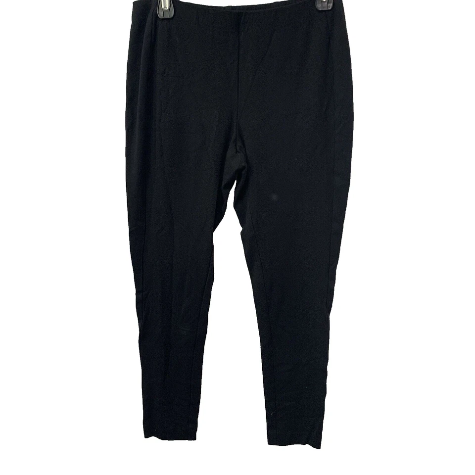 J Jill женщин черный эластичный пояс пулон понте леггинсы брюки размер средний - Изображение 1 из 4