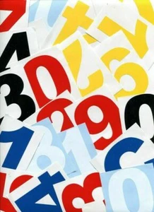 Porta Casa Autoadesivo Resistente alle Intemperie Decalcomania Vinile Adesivo Numeri Ufficio Pattumiera 123 - Foto 1 di 12