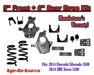 5 / 6" Lowering Drop kit FOR 2014 Chevrolet Chevy Silverado /GMC Sierra 1500 V6 - Picture 1 of 1