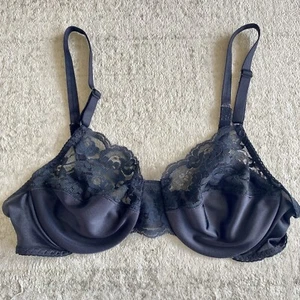 Vintage Bestform Unlined Black Lace Underwire Bra Sz 34B Style 6406 - Picture 1 of 5