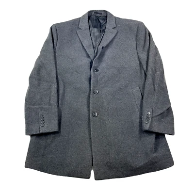 Calvin Klein Prosper Overcoat Mens 50R 50 Grey Wool $395 - Image 1 of 4