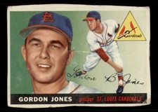 1955 TOPPS #78 GORDON JONES ST LOUIS CARDINALS (LOW GRADE/ALTERED)