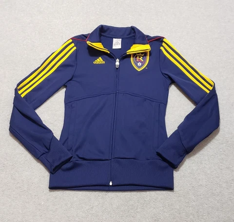 Adidas Real Salt Lake City Jacket Womens Small Soccer Track Full Zip RSL Cover