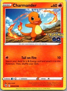 2022 Sword & Shield - Pokémon GO Charmander Basic/Common #8 - Picture 1 of 2