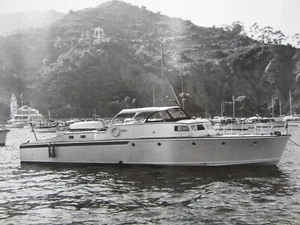 Vintage Yacht Catalina Island Photo Glissando Avalon W.E. Upton LA Honolulu Race - Picture 1 of 6