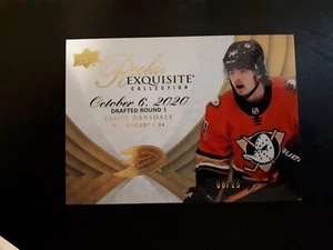 2021-22 UD Black Diamond Exquisite Collections Rookie Gold Jamie Drysdale 06/25 - Picture 1 of 3