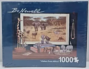 Visitors From Africa by Bo Newell 1000 Piece Jigsaw Puzzle Item# 1522 NEW SEALED - Picture 1 of 7