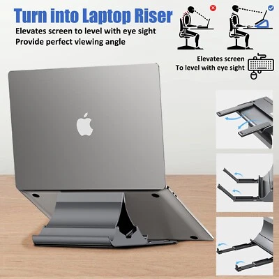 Multi-functional Vertical Cooling Laptop Adjustable Stand for Macbook Pro Tablet - Image 1 of 4