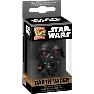 Obi Wan Kenobi Star Wars Darth Vader 5.1cm Tasca Pop Portachiavi Vinile Figura - Immagine 1 di 3