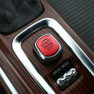 For Volvo S60 19-21 S90 2017-21 Aluminum Red One-Button Start Switch Cover Trim - Image 1 of 3