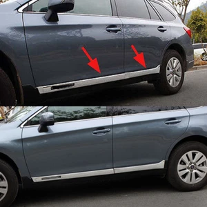 For Subaru Outback 2015 16 17 18 2019 Chrome Body Side Door Molding Cover Trim - Picture 1 of 10