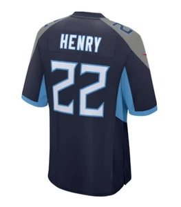 Tennessee Titans Derrick Henry #22 Nike Men's Navy NFL Game Jersey - Size L - Picture 1 of 9