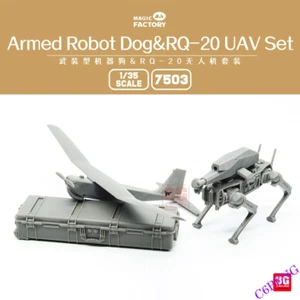 MAGIC FACTORY 7503 1/35 Armed Robot Dog&RQ-20 UAV Set - Picture 1 of 5