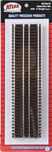 Atlas #520 HO Scale 9" Straight Track (6-sections) - Code 83 Rails - Picture 1 of 2