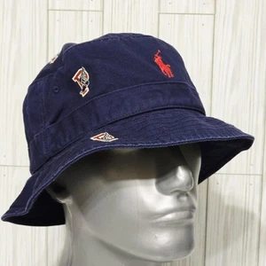 POLO RALPH LAUREN Herren Pony All Over P Flügel geflügelter Fuß Fischerhut Kappe Deckel DUNKELBLAU - Bild 1 von 14