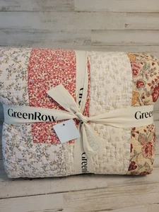 GreenRow/Pottery Barn Lennie Patchwork Quilt Multicolor Full Queen 93 X 96 - Picture 1 of 3