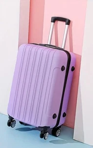 24" Hard Shell Spinner-Wheel Suitcase w/TSA lock, Light Purple - Picture 1 of 2