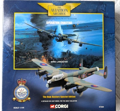 Corgi 47304 Avro Lancaster The Dam Busters Special Edition 1:144 RAF Airplane - Image 1 of 4